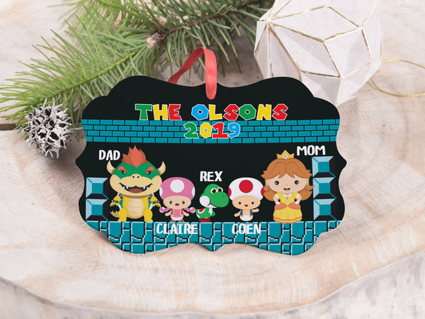Ornament - "Super Mario Brothers Family"
