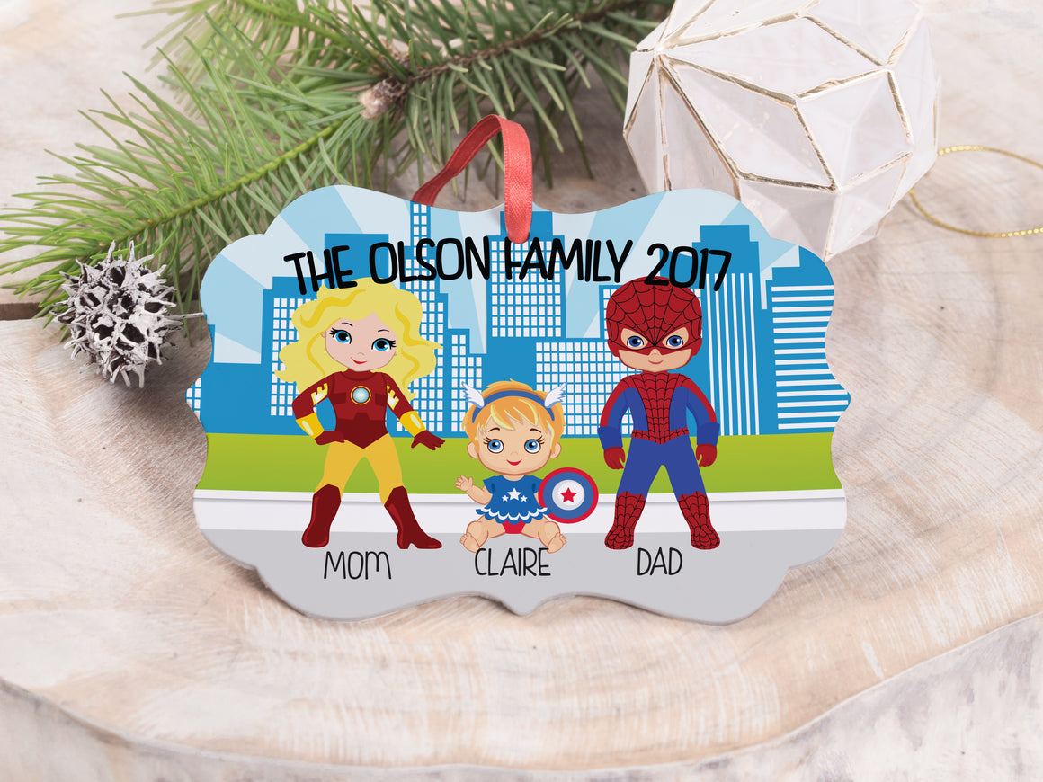 Ornament - "Superhero Family"