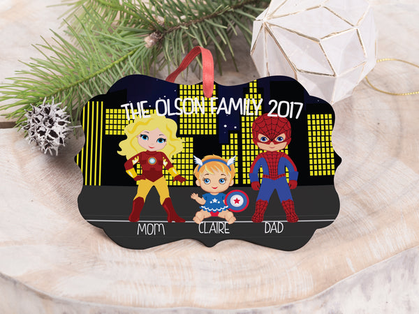Ornament - "Superhero Family"