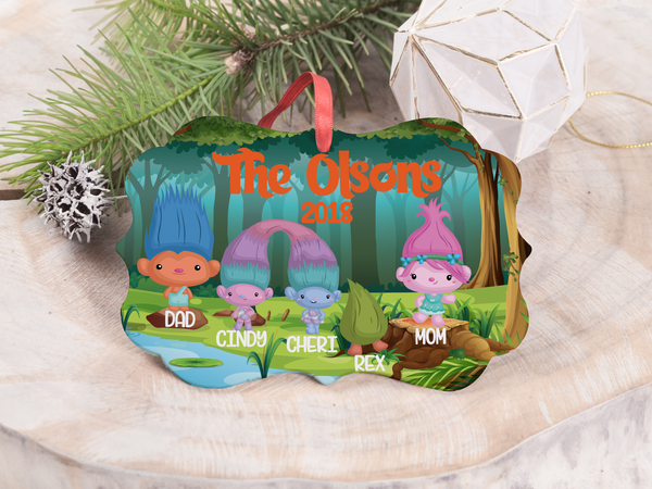 Ornament - "Trolls Family"