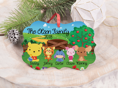Ornament - "Winnie the Pooh Family"