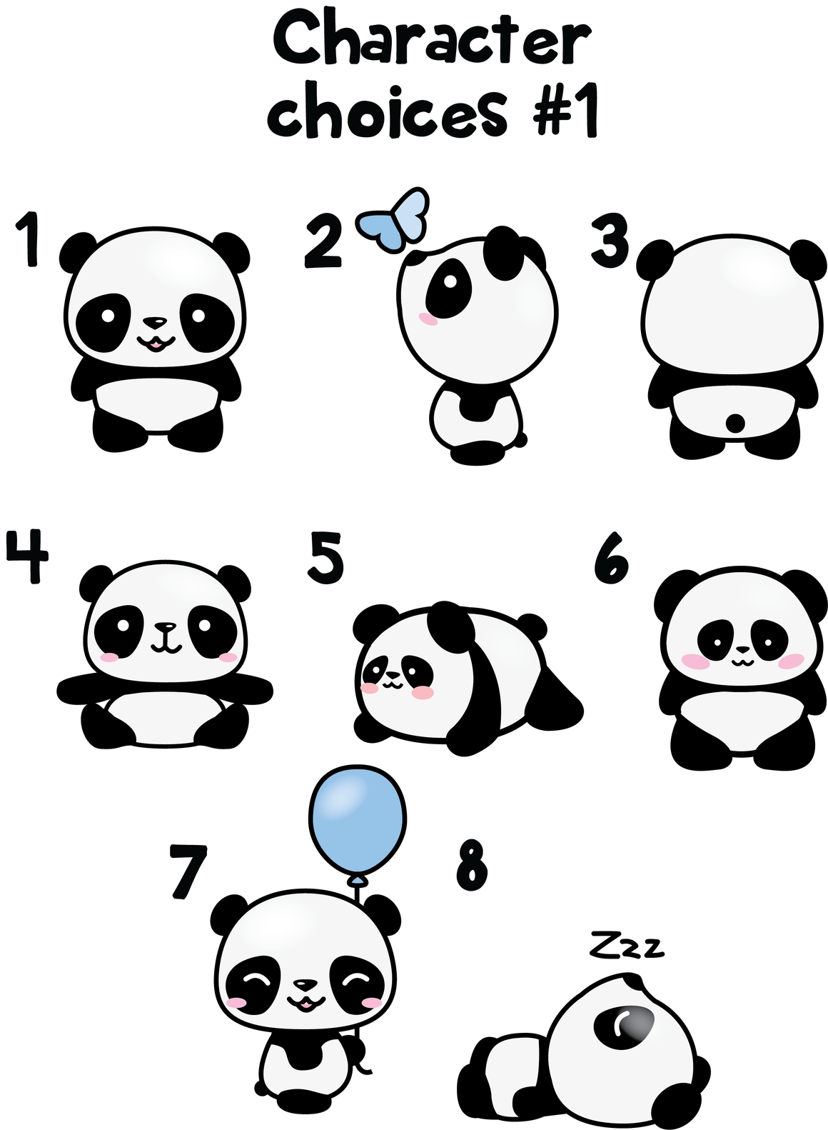 Ornament - "Panda Family"