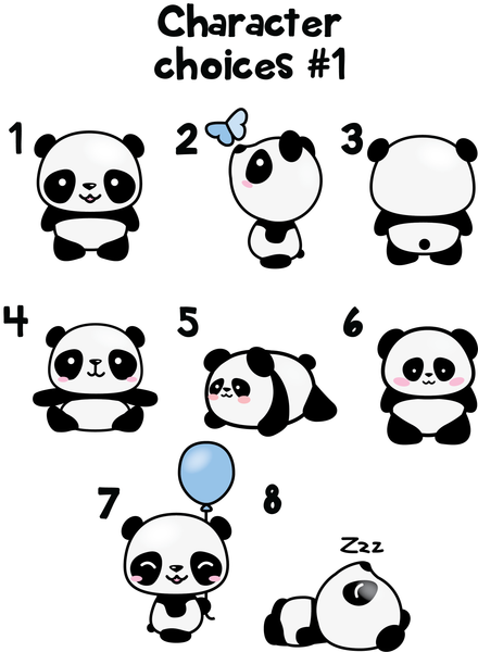Ornament - "Panda Family"