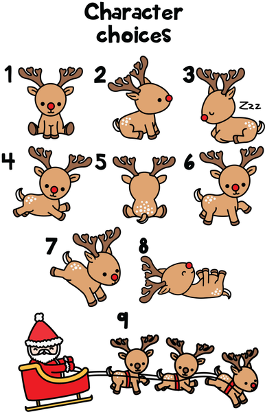 Ornament - "Reindeer Family"