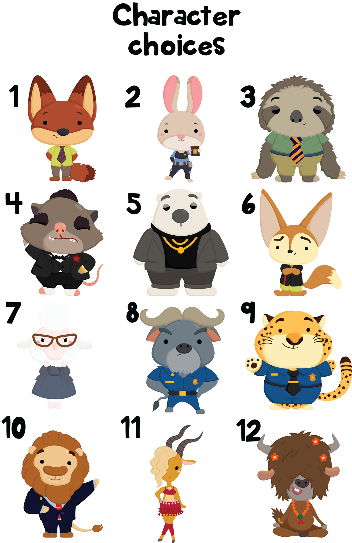 Ornament - "Zootopia Family"